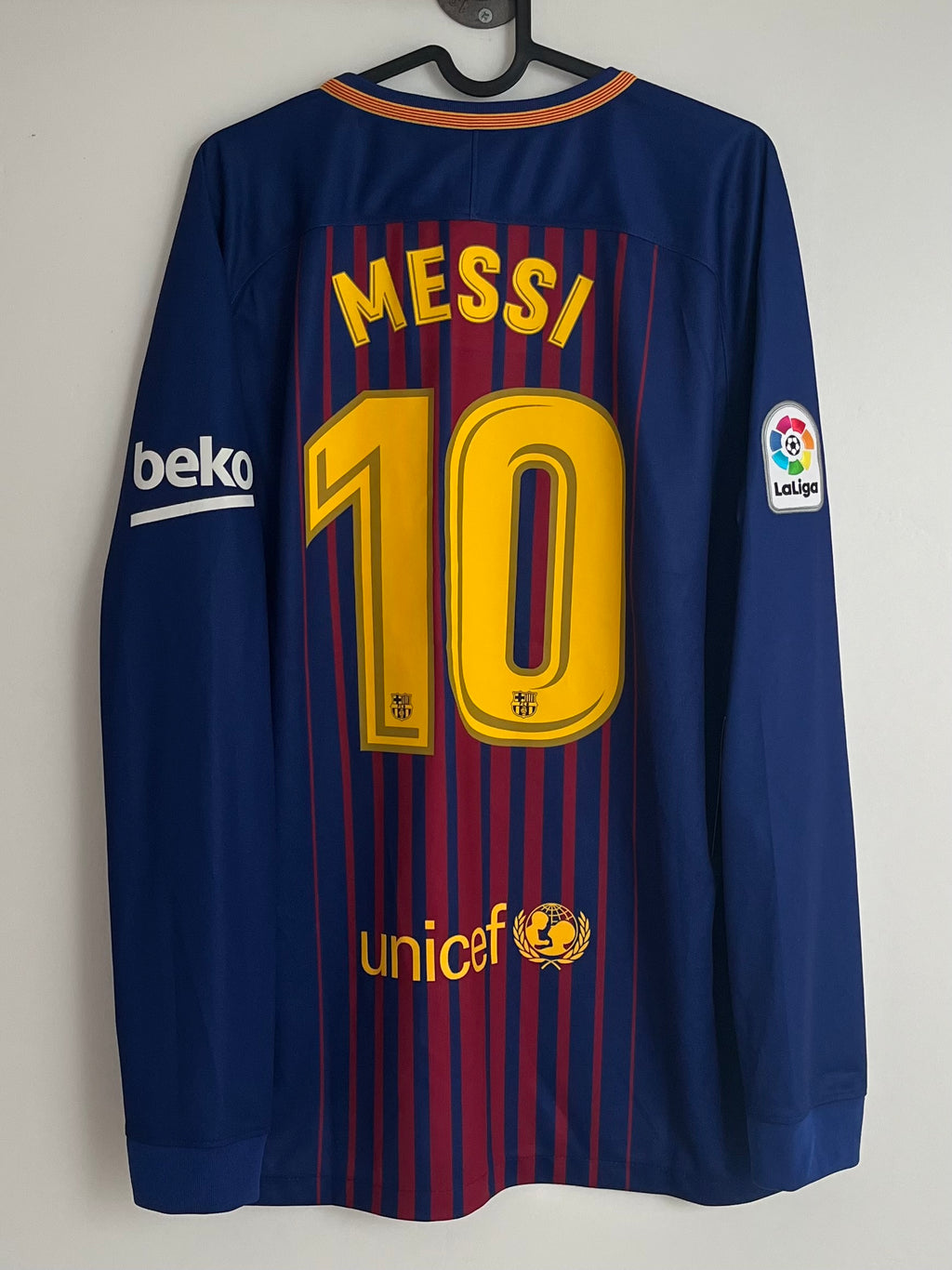 Lionel Messi - FC Barcelona 2017/18 hjemme L/S (L)