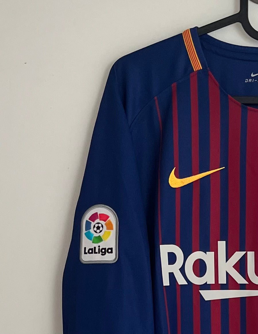 Lionel Messi - FC Barcelona 2017/18 hjemme L/S (L)