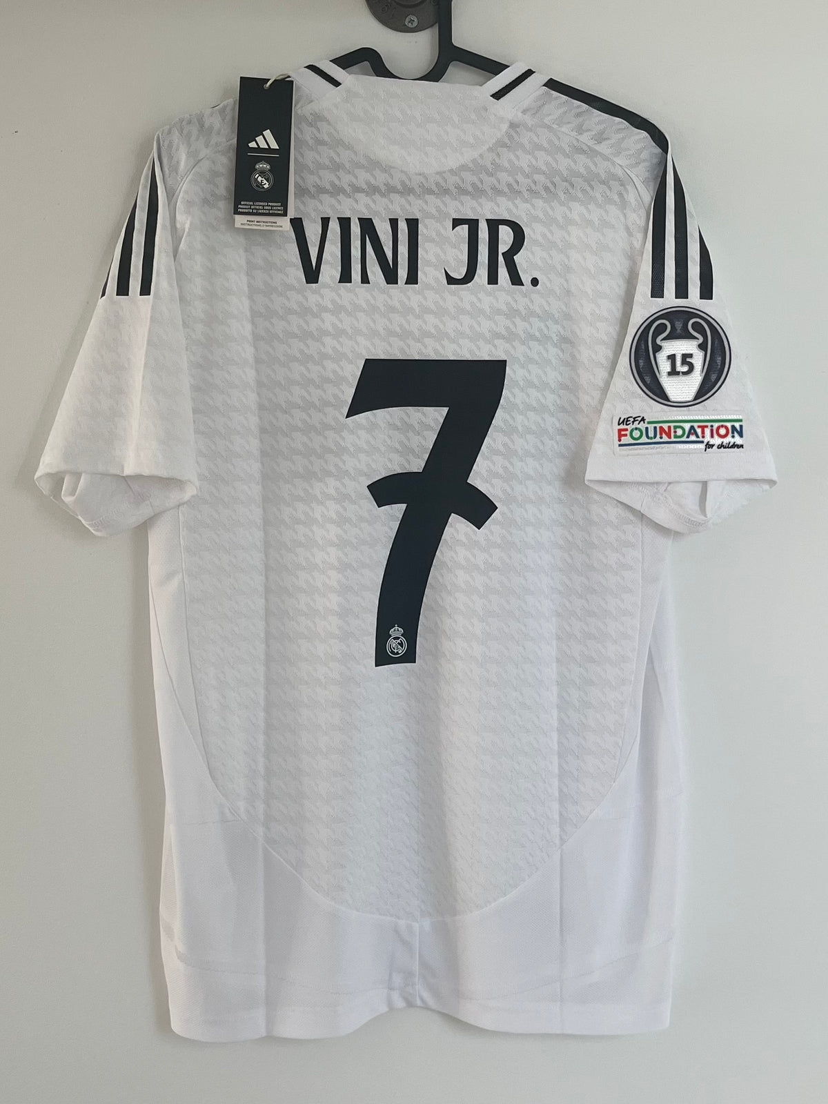 Vinicius jr - Real Madrid 2024/25 authentic hjemme (M)