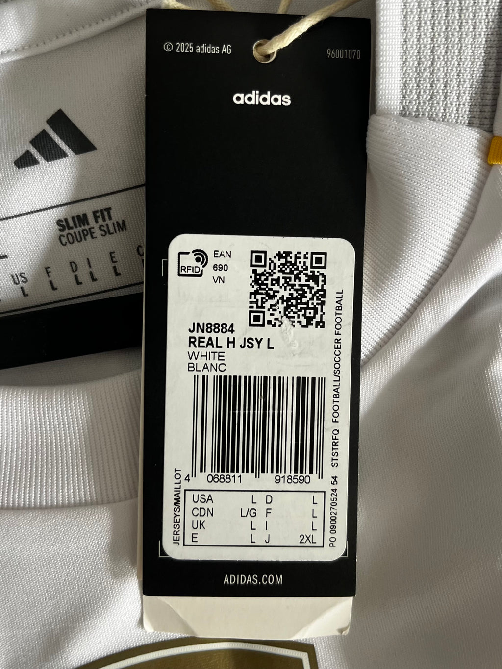 Jude Bellingham - Real Madrid 2025/26 L/S Home (L)