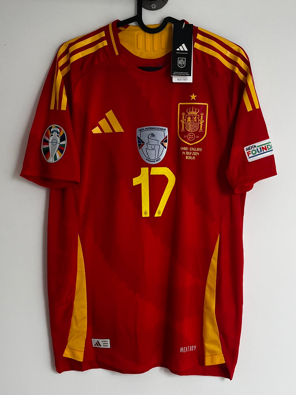 Nico Williams - Spanien 2024 authentic hjemme (M)
